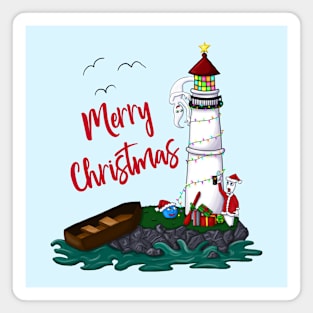 Bowling Lighthouse Christmas Magnet